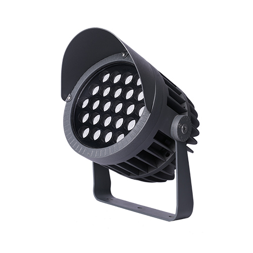 54W LED Spotlight with Lamp Visor | IP65 Outdoor Facade Accent Light