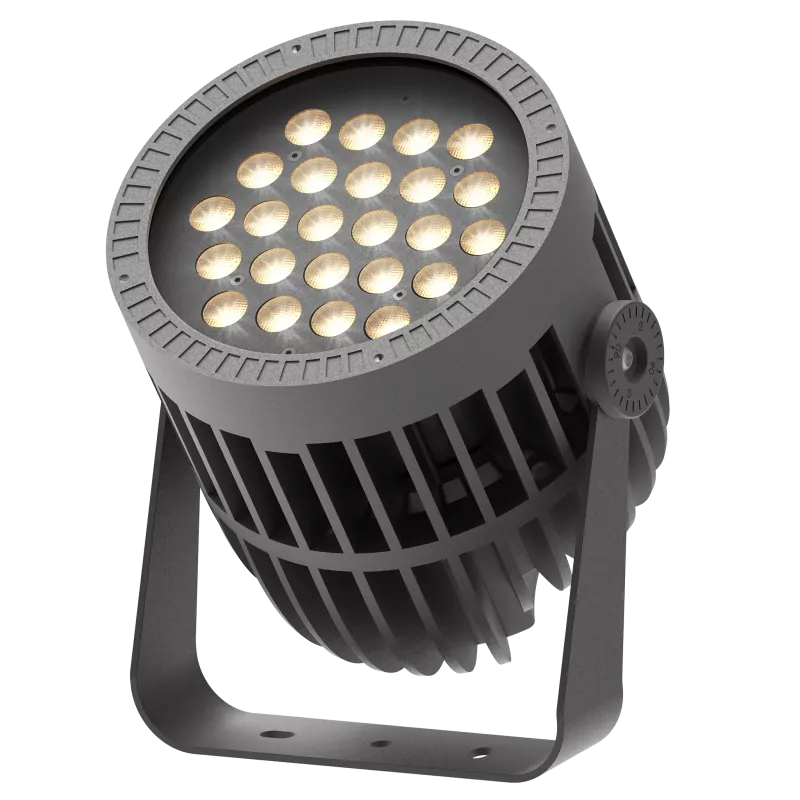 54W Outdoor RGB LED Spotlight with DMX Control | IP65 Facade & Event Lighting