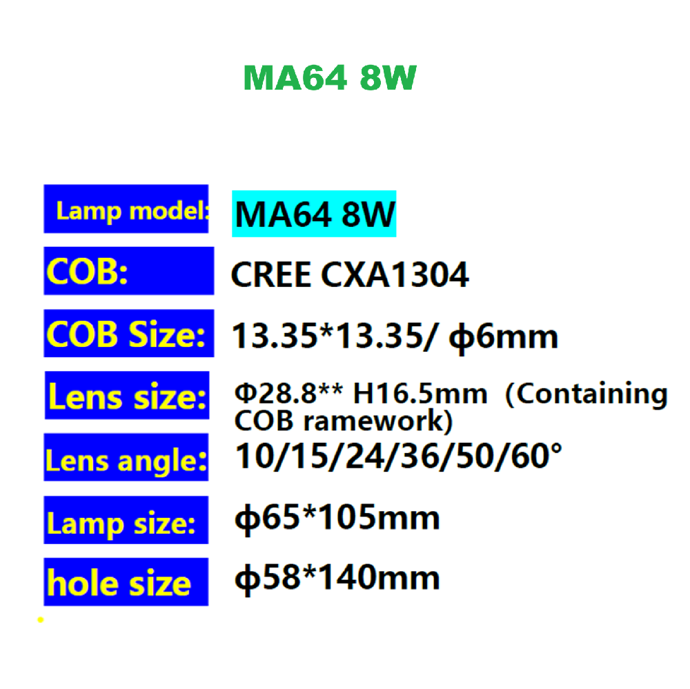 MA64 8W LED in-ground light product image
